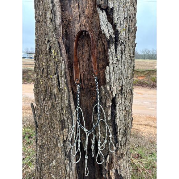 Leather Duck Call Holder Tooled Feathers and Western scroll. - Picture 3 of 8